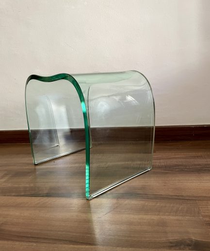 Onda Pouf Vidrio Puf Wave de vidrio de Vittorio Livi para Fiam Italia